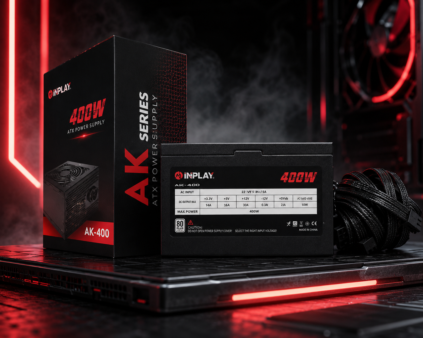 Inplay AK400 400W 80+ Power Supply