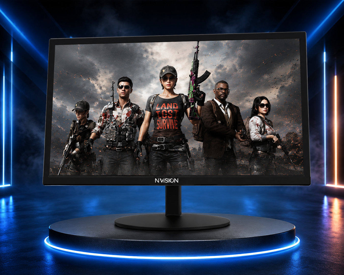 Nvision 22 Inches Black Led Monitor