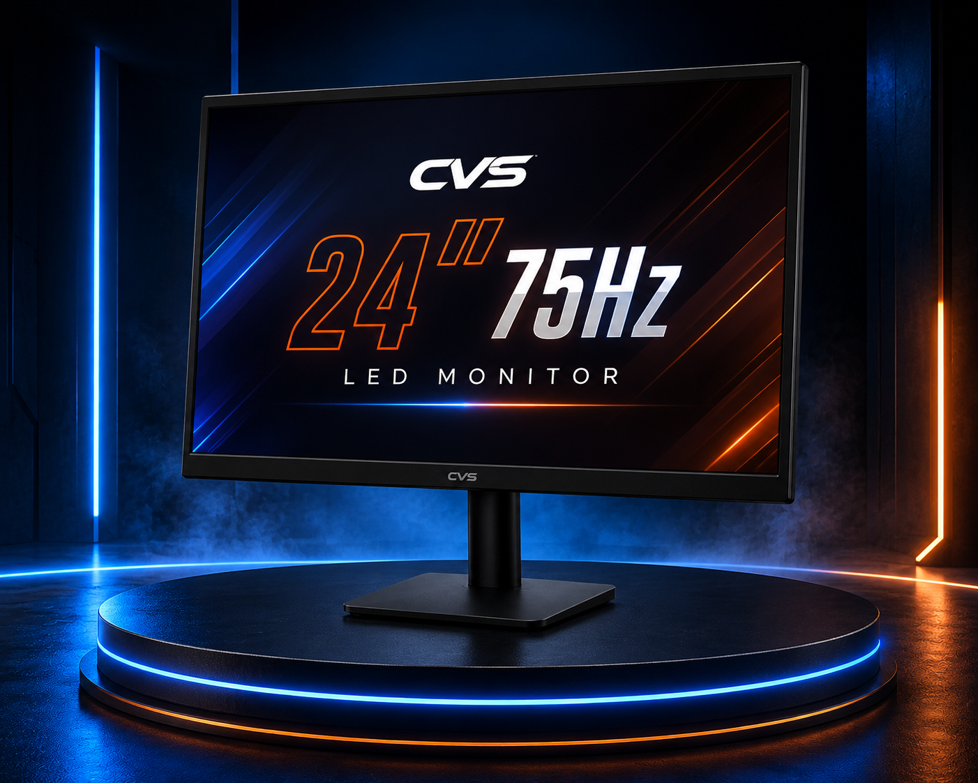 CVS 24 Inches Black Led 75hz Monitor